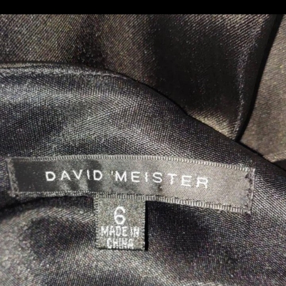 DAVID MEISTER Bodycon Rhinestone Wiggle Dress 6 - Picture 4 of 4